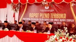 Rapat Pleno KPU Tetapkan  IBAS-Puspa Bupati dan Wakil Bupati Luwu Timur Terpilih