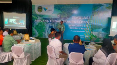PT Vale dan Pemda Gelar Simulasi RTD Bendungan Larona, Wujud Komitmen Terhadap Keselamatan