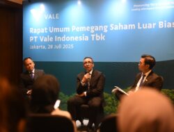 PT Vale Umumkan Bernardus Irmanto Presiden Direktur Masa Jabatan 2027
