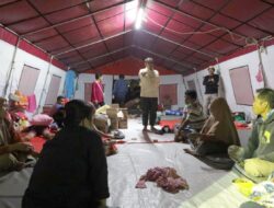 Hari ke-8 Pasca Kebakaran Sorowako, Bupati Irwan Setia Dampingi Korban hingga Larut Malam
