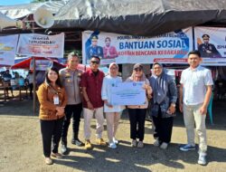 Serikat Pekerja BPJS Ketenagakerjaan Palopo Salurkan Bantuan Untuk Korban Kebakaran Sorowako