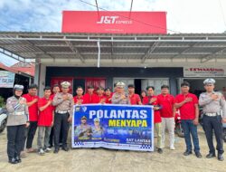 Polantas Menyapa Kurir, Satlantas Luwu Timur Tekankan Keselamatan di Jalan