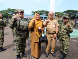 Perkuat Bela Negara, 8 ASN Lutim Ikuti Latsarmil Komcad di Gowa