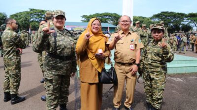 Perkuat Bela Negara, 8 ASN Lutim Ikuti Latsarmil Komcad di Gowa