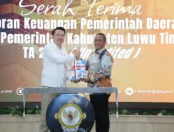 Komitmen Transparansi Diuji, Bupati Lutim Serahkan LKPD 2025 ke BPK Sulsel