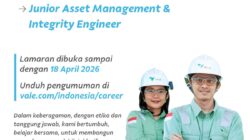 PT Vale (INCO) Buka Lowongan Kerja Warga Lokal Luwu Timur, Posisi Junior Asset Management & Integrity Engineer