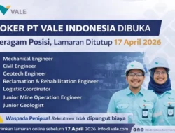 PT Vale (INCO) Buka Rekrutmen Strategis, Waspadai Penipuan Lowongan Palsu