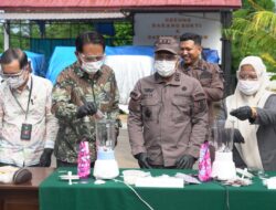 Ribuan Butir Obat Terlarang Dimusnahkan, Sekda Lutim Apresiasi Kejaksaan
