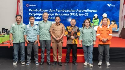 Dorong Hubungan Industrial yang Harmonis, Strategis dan Berkeadilan, PT Vale Persiapkan Perundingan PKB ke-22