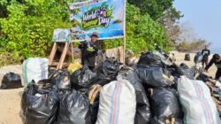Dua Ton Sampah Plastik Mengotori Bulu Polo’e, PT CLM Mulai Pulihkan Terumbu Karang