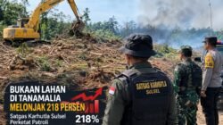 Bukaan Lahan di Tanamalia Melonjak 218 Persen, Satgas Karhutla Sulsel Perketat Patroli