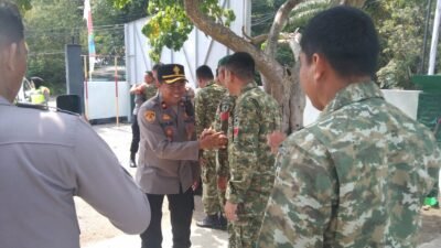 TNI-Polri Kompak, Polres Lutim Beri Kejutan HUT ke-81 TNI